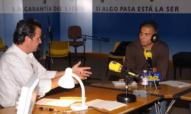 El jugador brasileño, durante una entrevista con José Ramón de la Morena en su etapa como jugador del Real Madrid