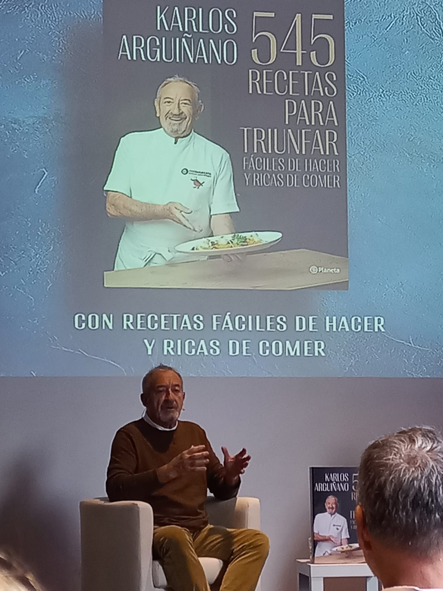 Karlos Arguiñano ha presentado en Madrid su nuevo libro, &#039;545 recetas para triunfar&#039;