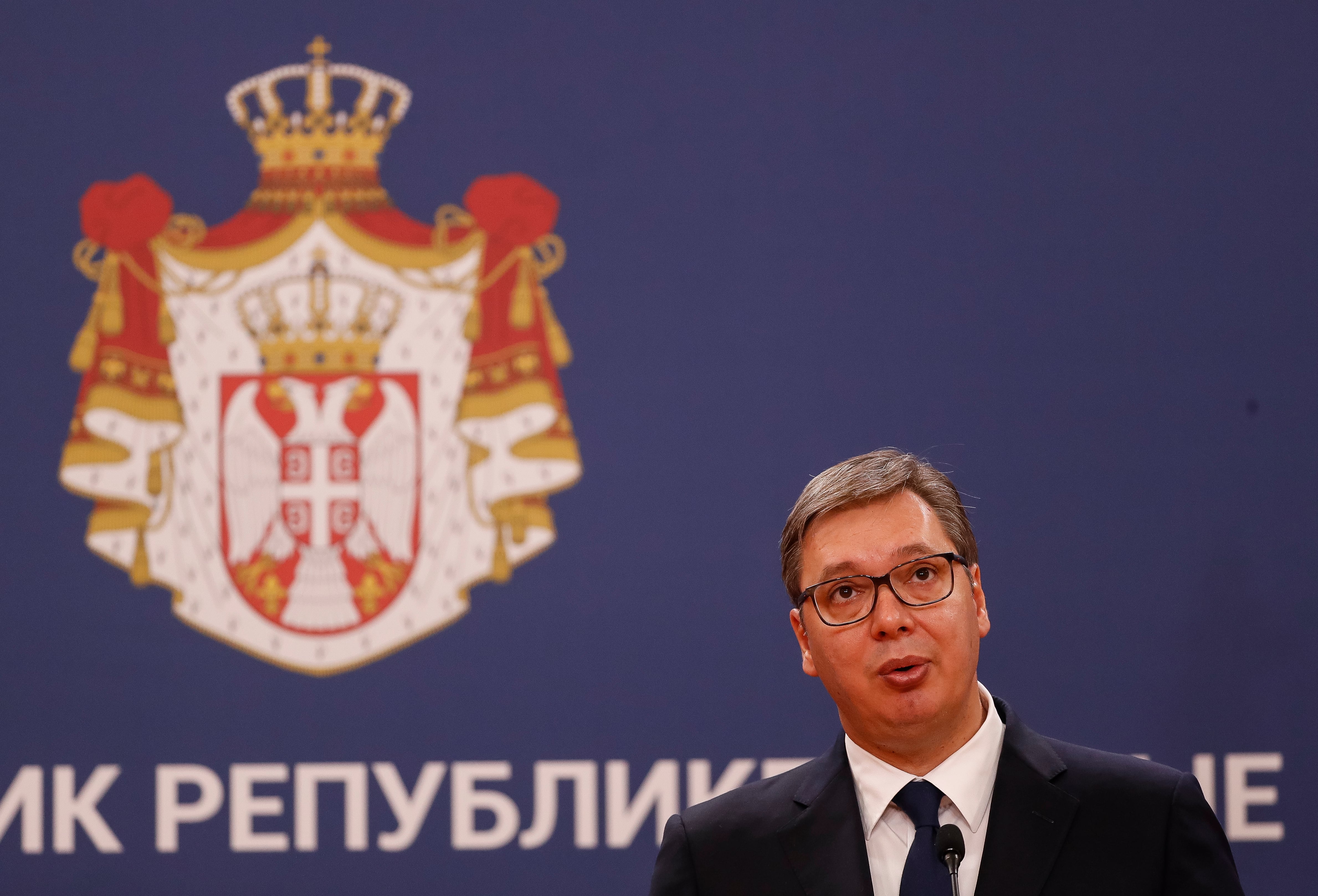 El presidente de Serbia, Aleksandar Vucic