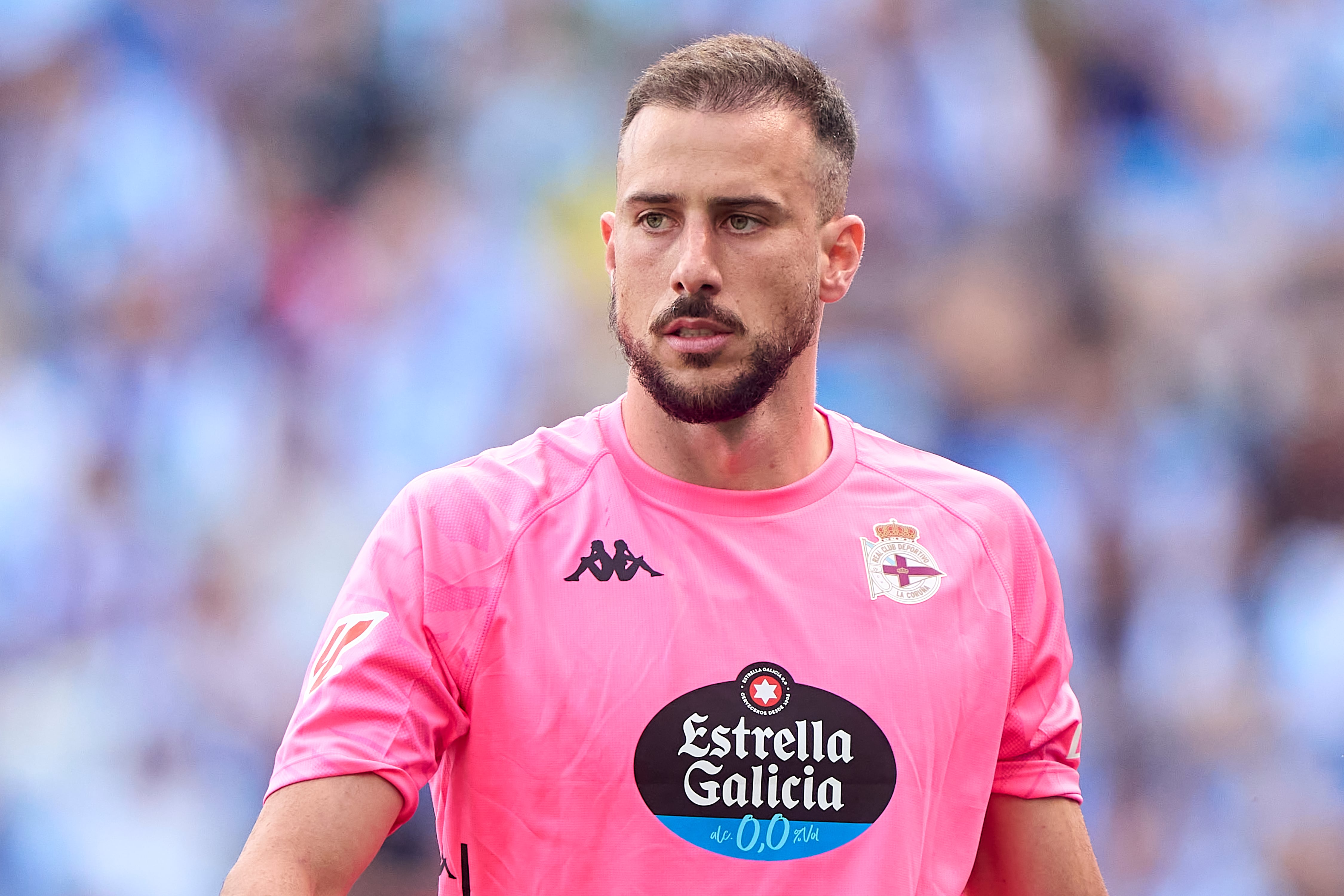 LA CORUNA, SPAIN - SEPTEMBER 01: Helton Leite of RC Deportivo de La Coruna looks on during the LaLiga Hypermotion match between RC Deportivo de La Coruna and Racing de Ferrol at Abanca Riazor Stadiumon September 01, 2024 in La Coruna, Spain. (Photo by Jose Manuel Alvarez/Quality Sport Images/Getty Images)