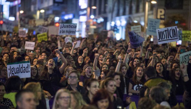 Una imagen de las manifestaciones de 2017