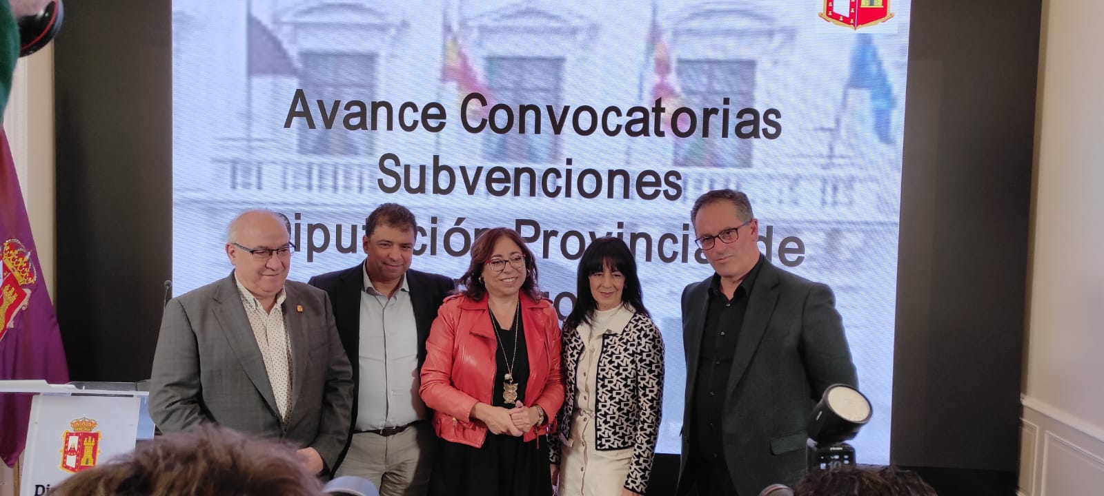 Miembros de la Junta de Gobierno Local de la Diputación de Burgos presentando el avance de convocatorias y subvenciones para 2026. / Foto: Radio Castilla