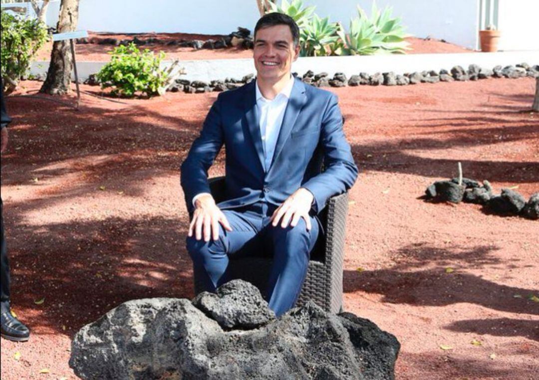 Foto de 2018 de Pedro Sánchez. 