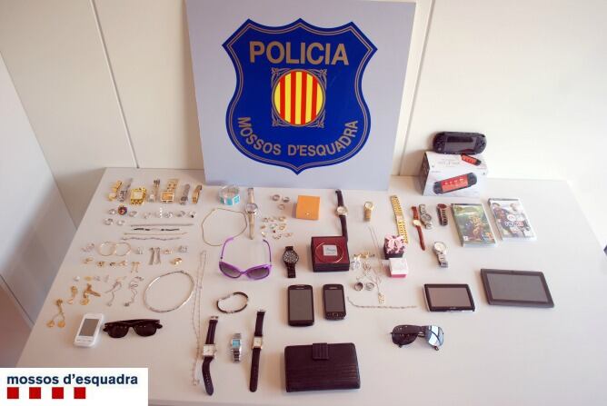 Material robat recuperat pels Mossos d'Esquadra