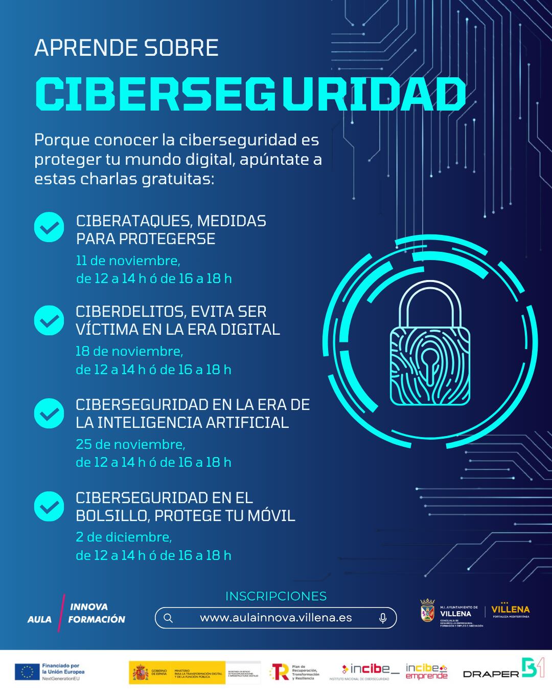 Cartel de la actividad