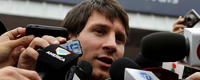 Messi responde a los medios argentinos