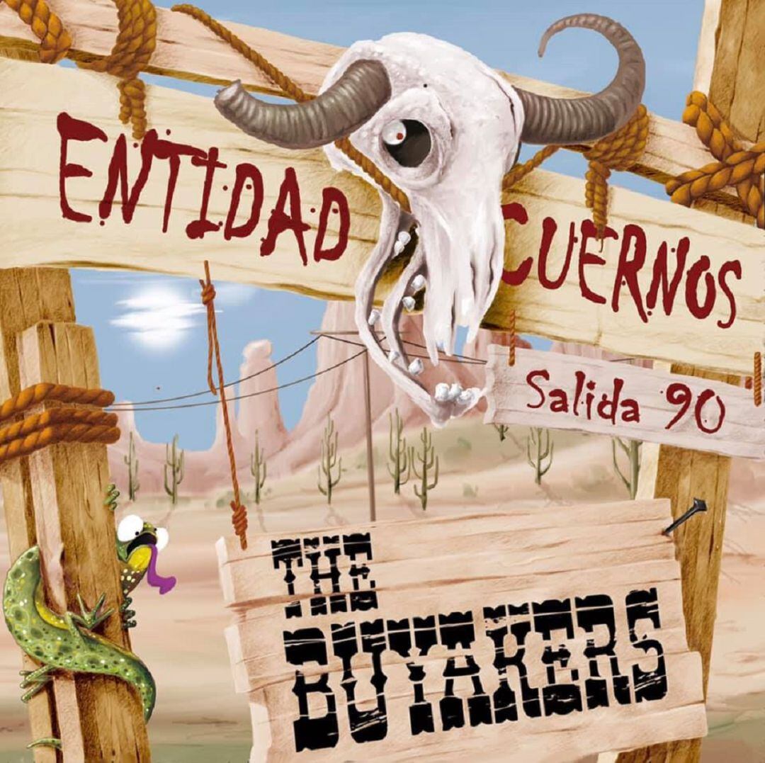 Portada del nuevo disco de The Buyakers, diseñada por Chema Gallardo