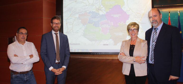 Momento de la presentación del &quot;Visor del mapa sanitario de Castilla-La Mancha&quot; que ha tenido lugar en la Consejería de Sanidad