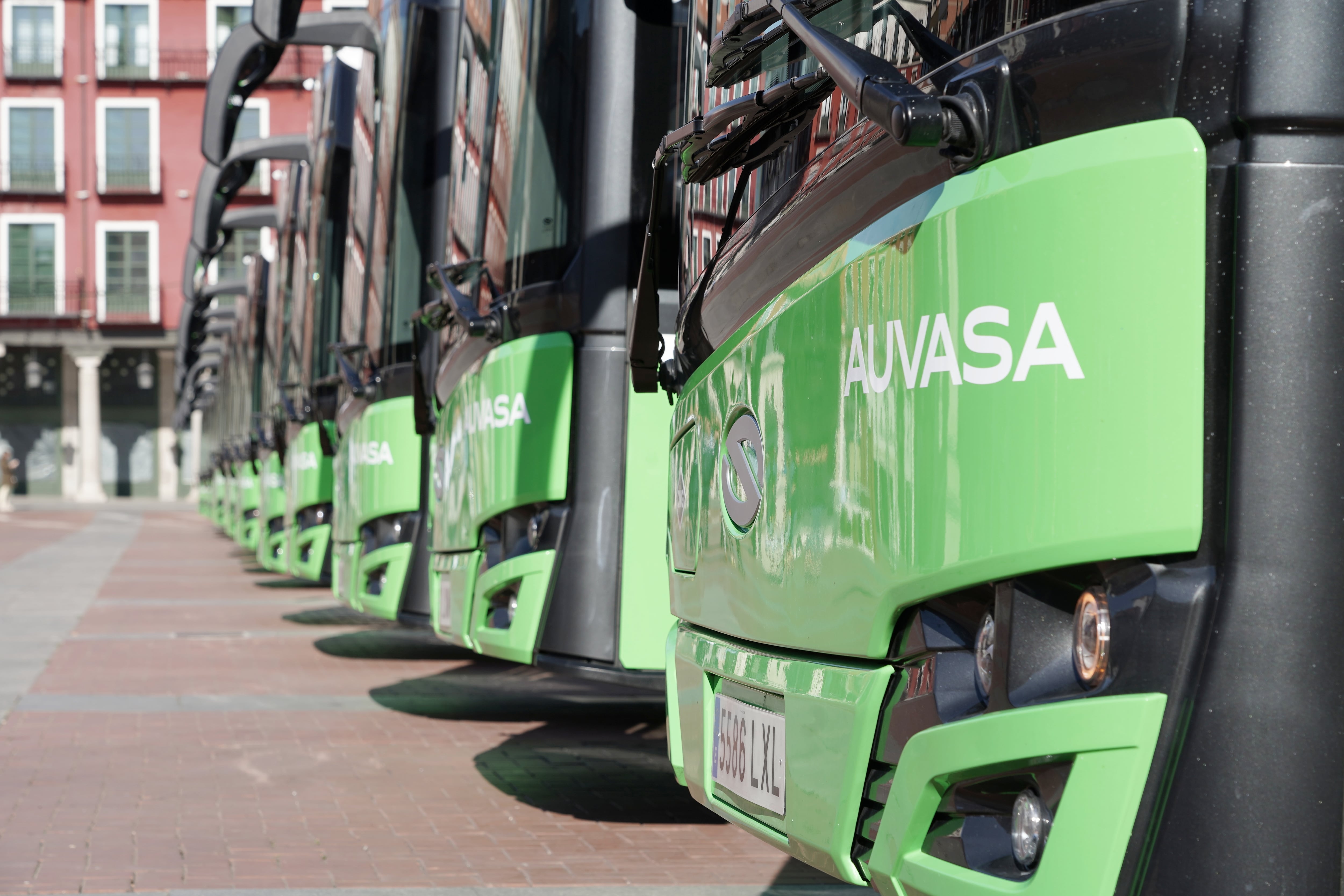 Imagen de achivo. Autobuses de Auvasa