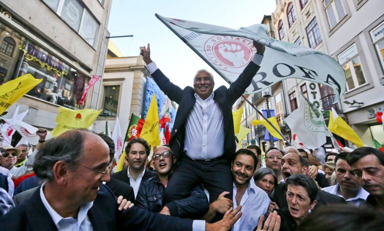  El secretario general del Partido Socialista de Portugal Antonio Costa 