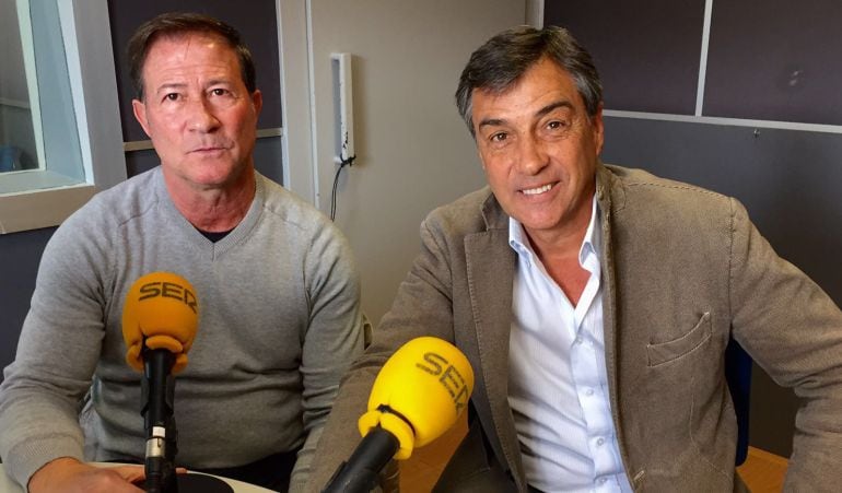 D'esquerra a dreta, Santi Palanca i Josep Maria Nogués.