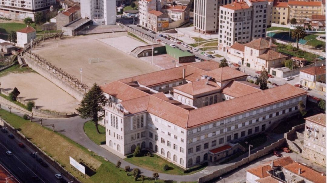 Vista aéra del Colegio Hogar, donde se ubicará la nueva universidad en Vigo