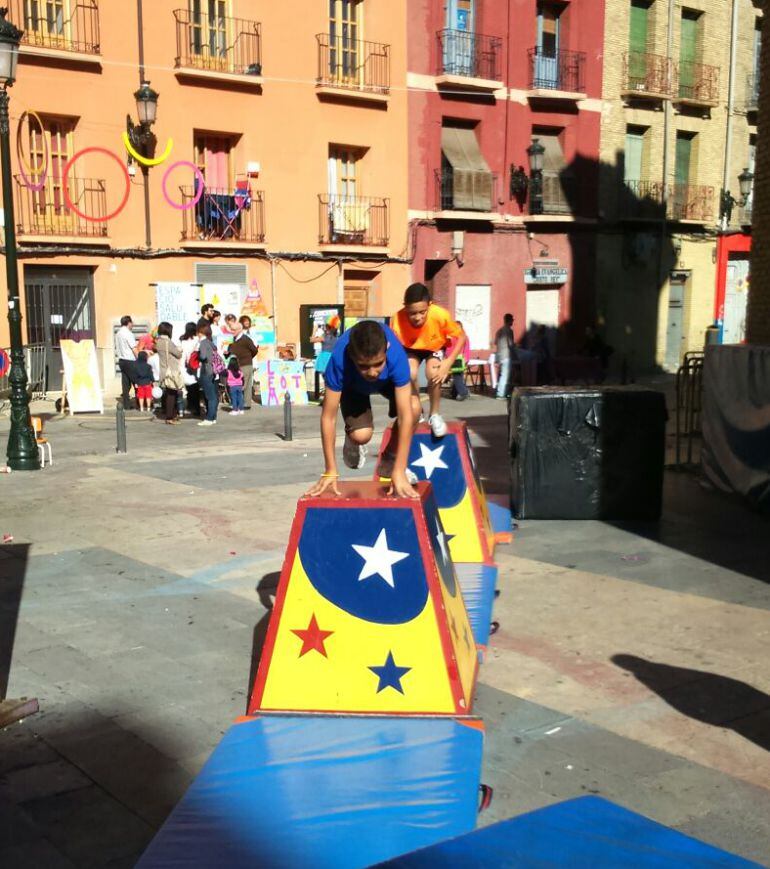 Uno de los actos de la carrra del Gancho. 