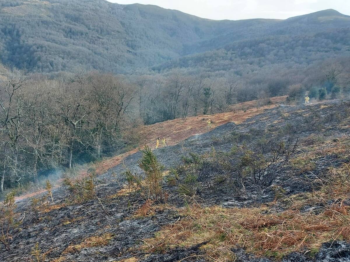 Los incendios forestales en Cantabria han queman más de 5.000 hectáreas este año