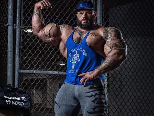 Illia Golem, el culturista conocido como 'El Mutante' (Instagram)