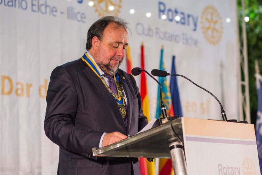 Joaquín Garrido Presidente del Club Rotary