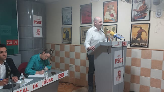 Intervención de secretario general del PSOE de Jódar, José Luis Hidalgo