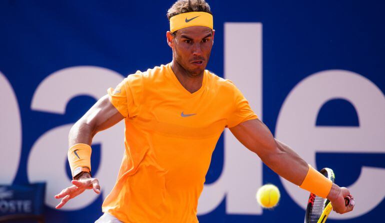 Rafael Nadal prepara un golpe de derecha en Barcelona