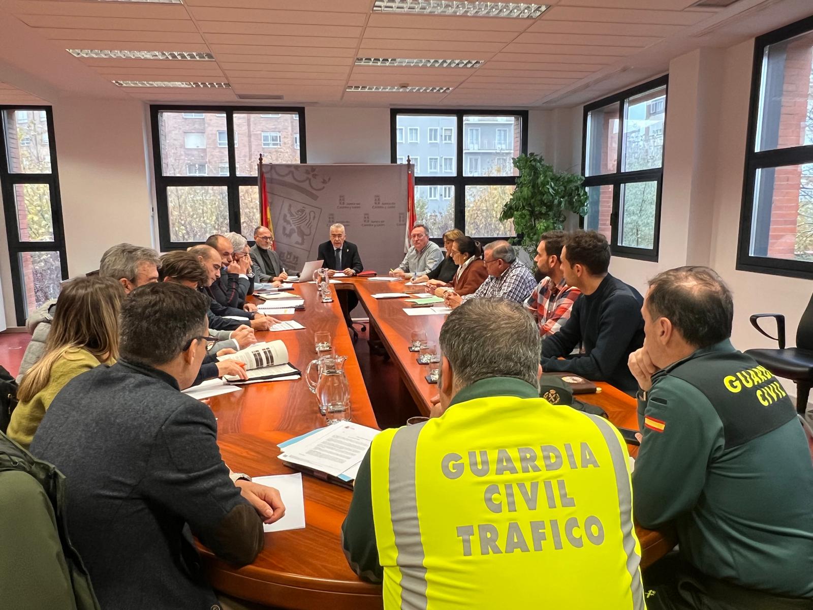 Reunión del operativo del Plan de vialidad invernal de la Junta en Burgos