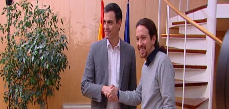 Pedro Sánchez y Pablo Iglesias