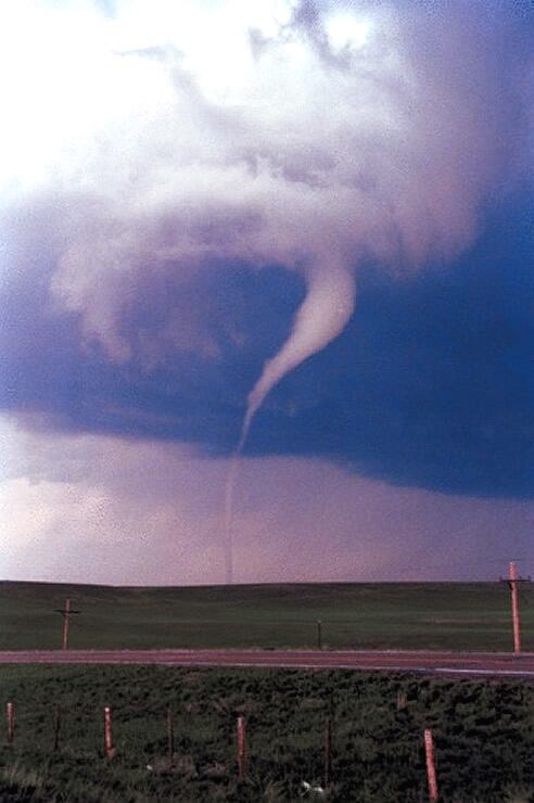 Imagen de archivo de un tornado