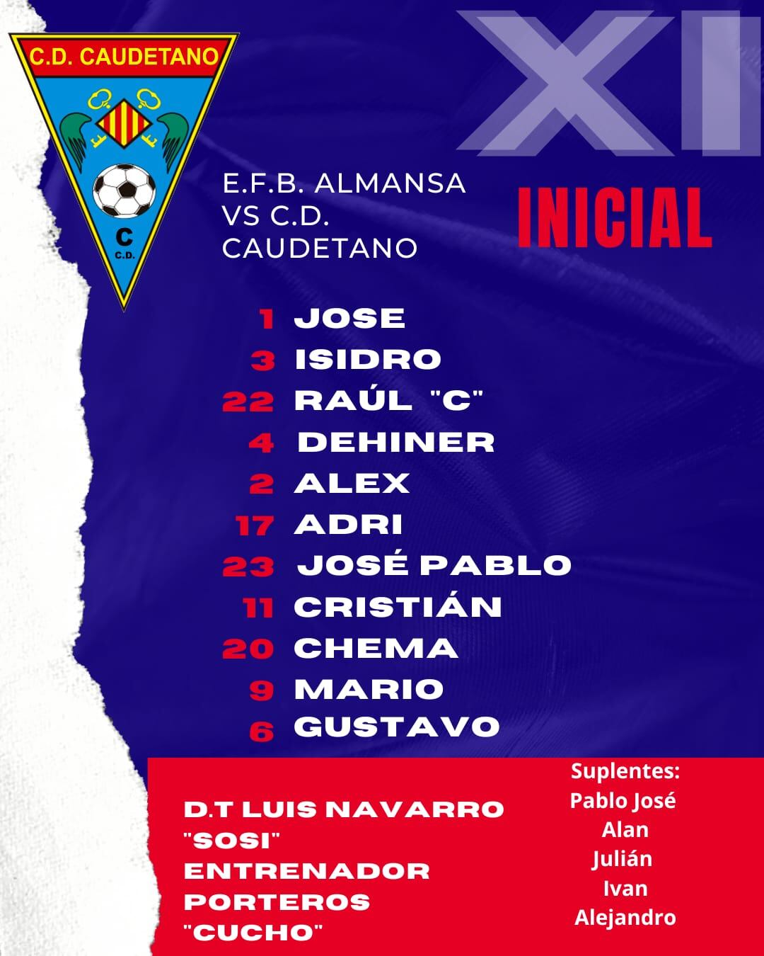 Alineación del Caudetano