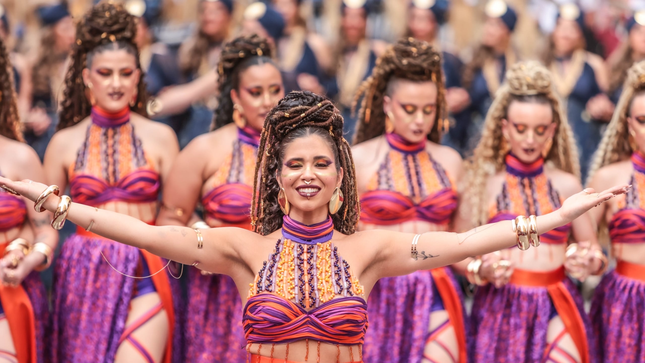 Los festeros del bando de la media luna fueron los protagonistas