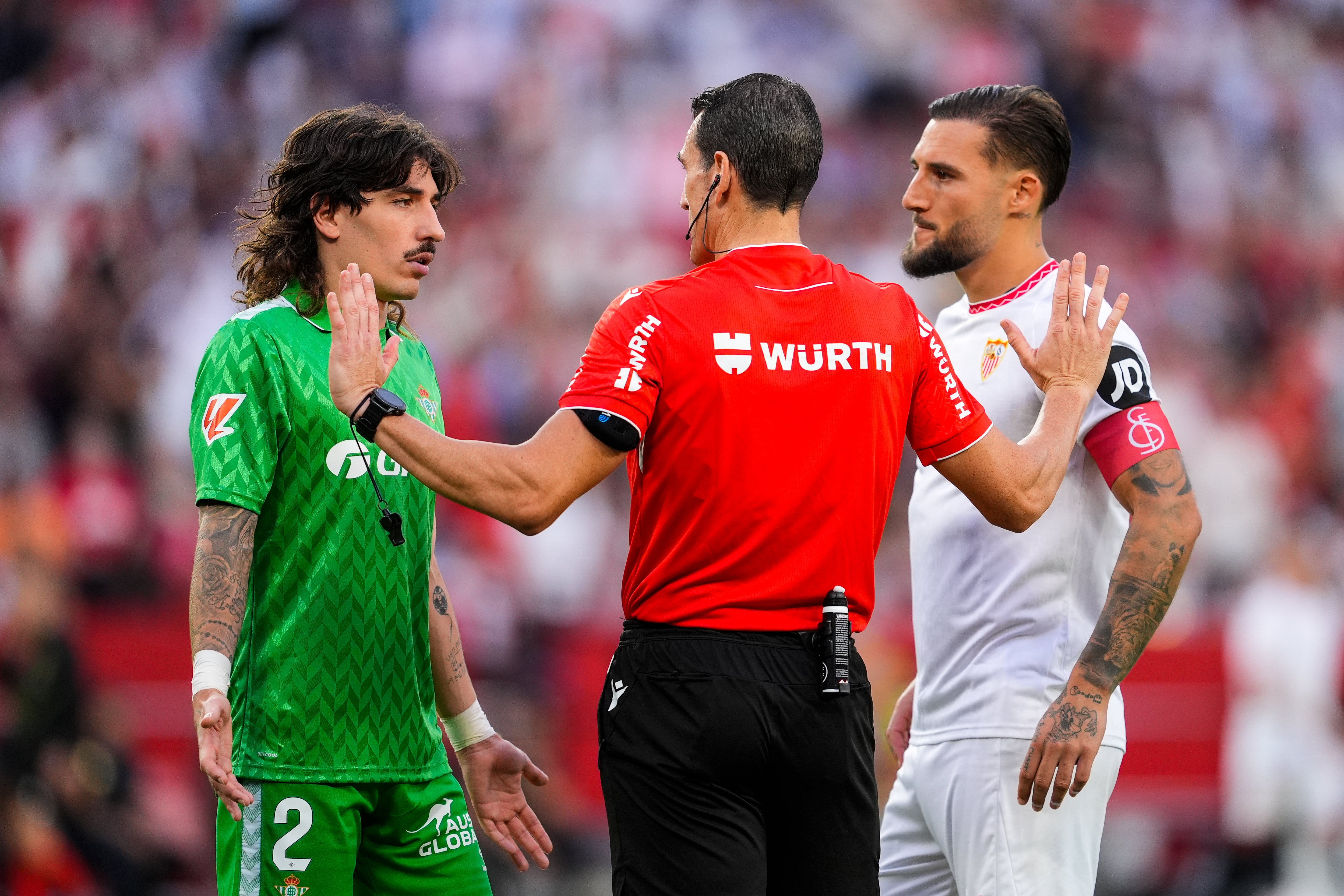 Imagen de archivo de un derbi sevillano