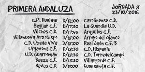 Partidos de la octava jornada de la Primera Andaluza.