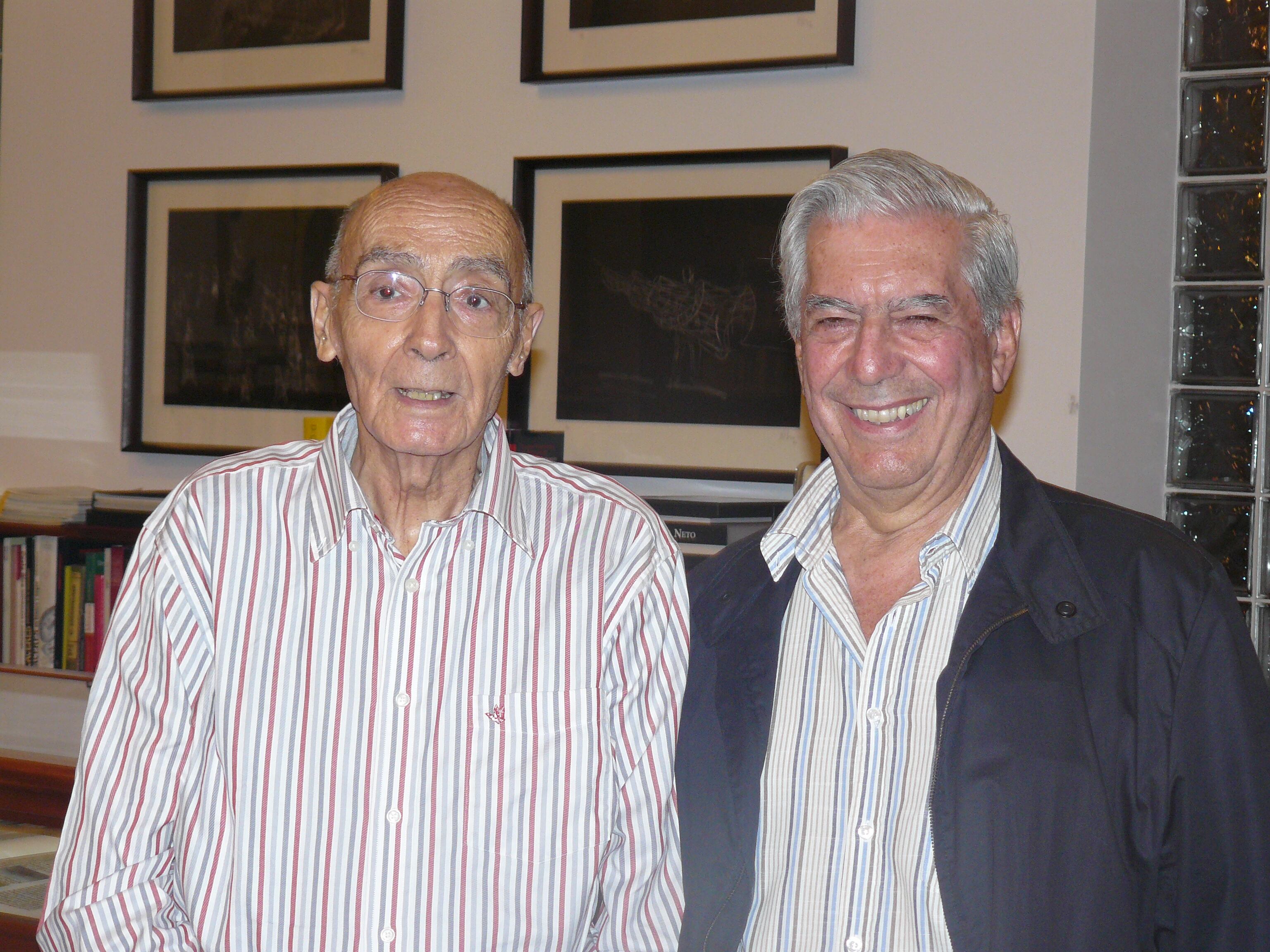 José Saramago y Vargas Llosa en Lanzarote