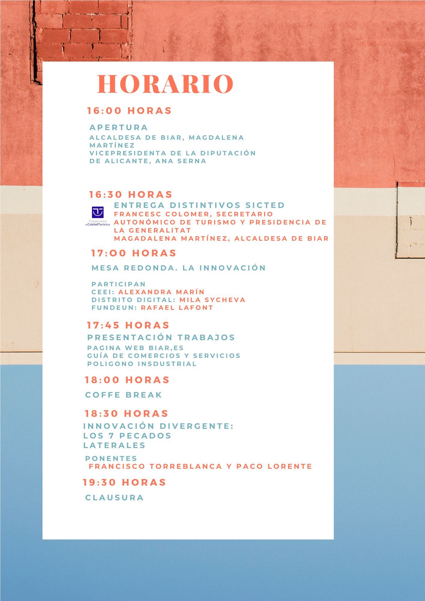 Programa del evento empresarial