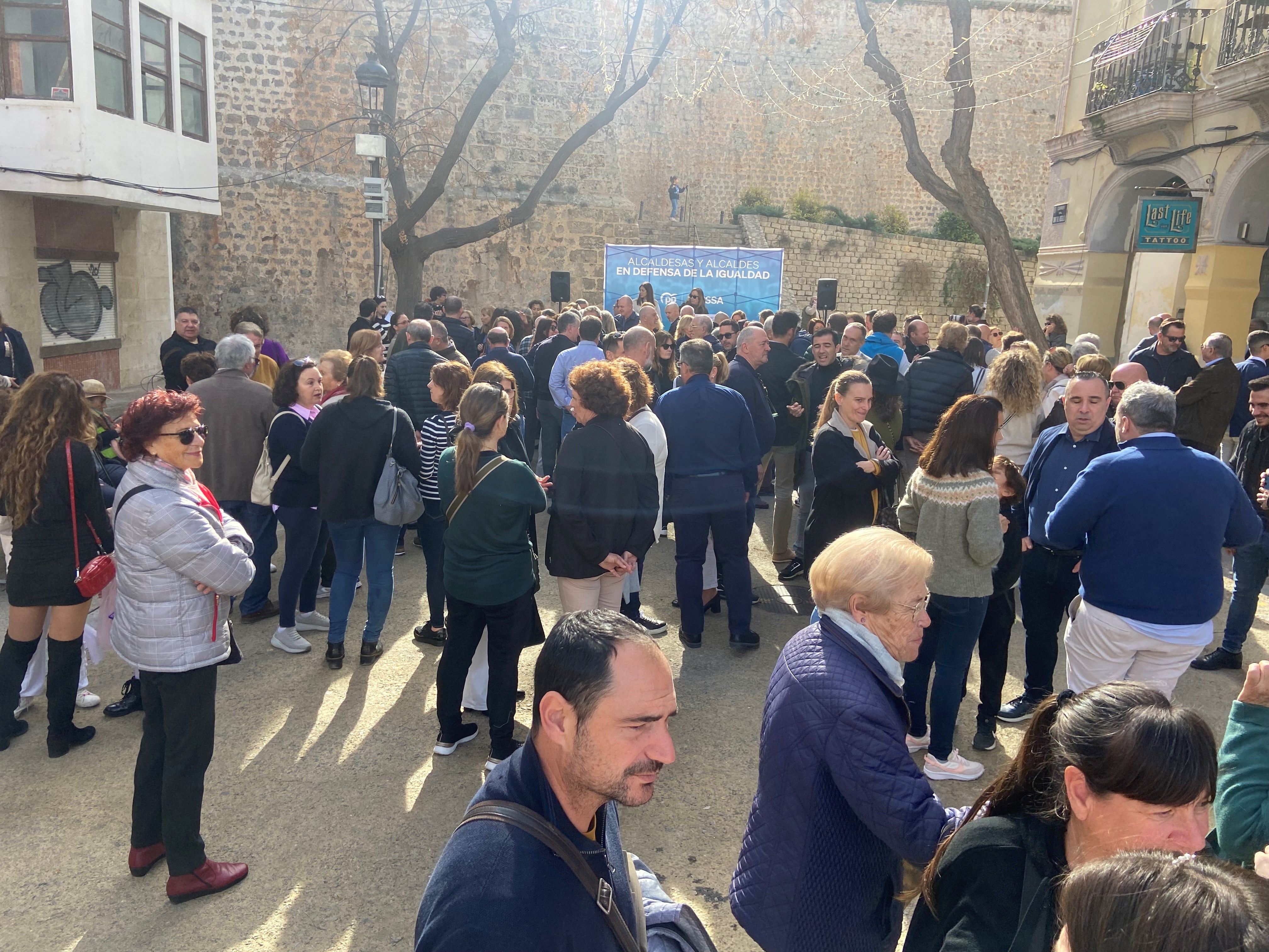 Un momento durante el acto