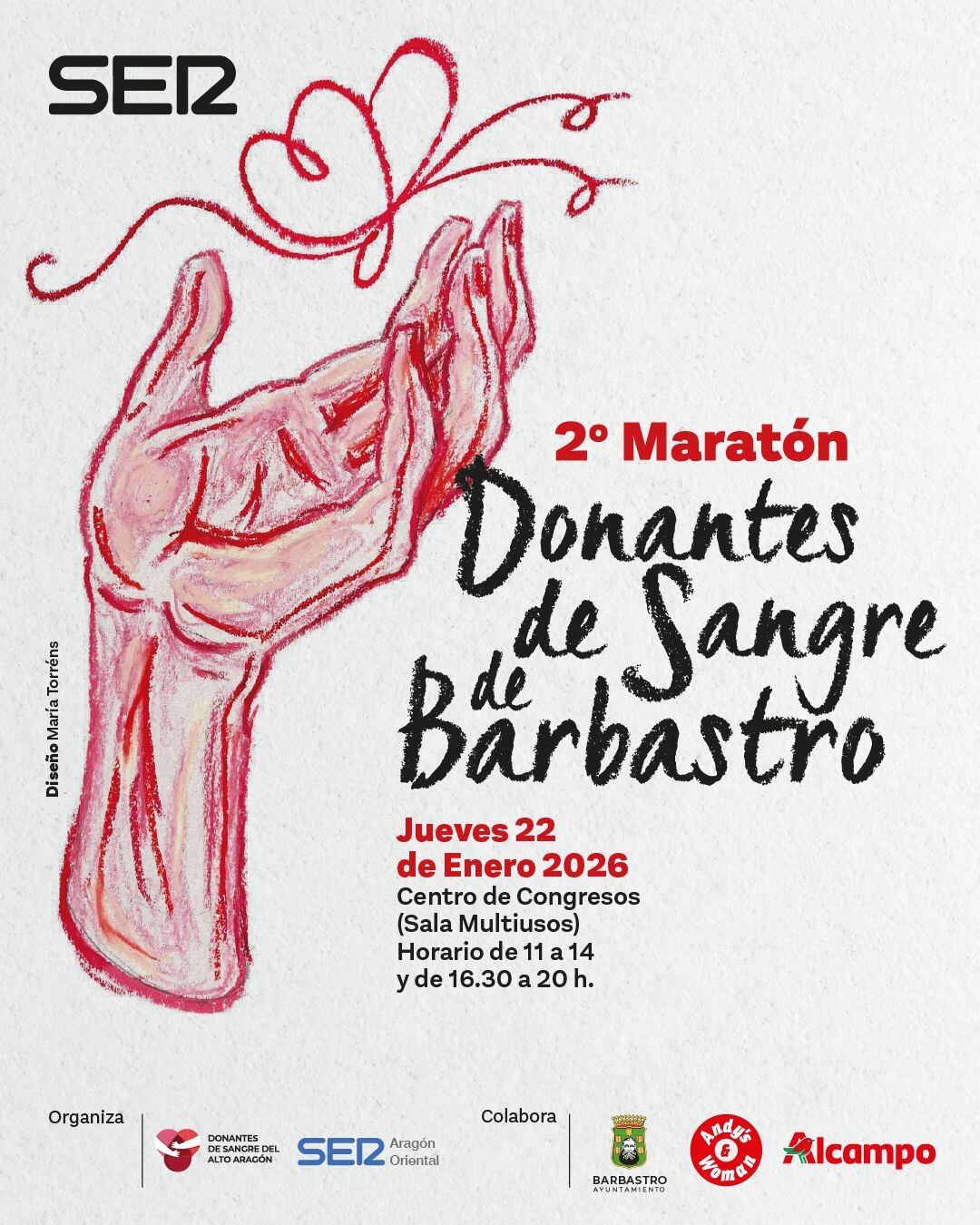 El Maratón de Donantes llega este jueves 22 de enero a Barbastro