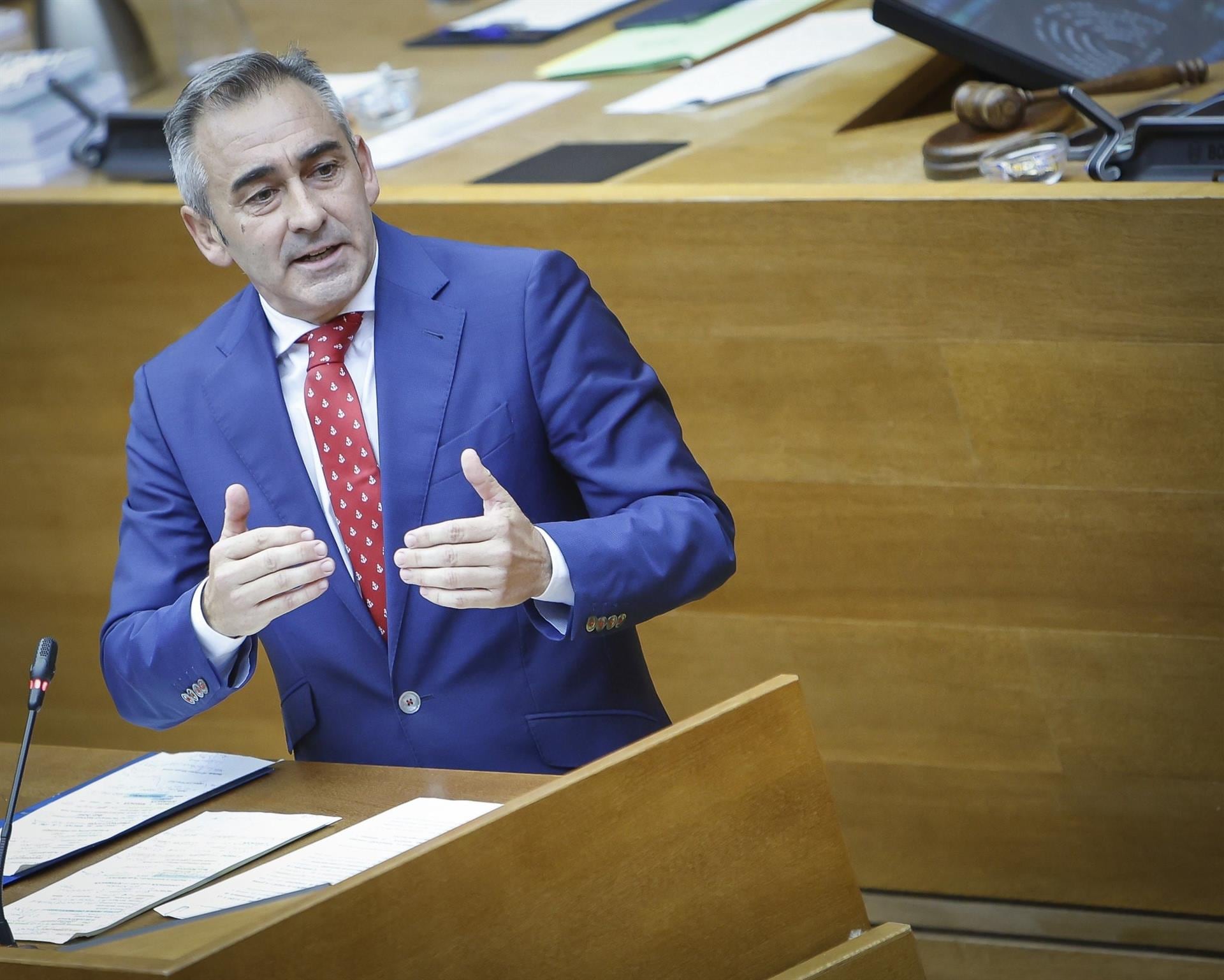 El síndic popular en Les Corts, Miguel Barrachina, en una imagen de archivo