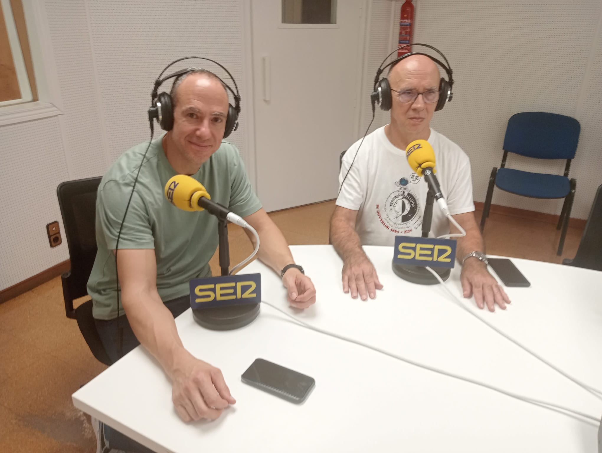 Pepe Mira y Víctor Torres, hoy, en Ràdio Xàtiva SER