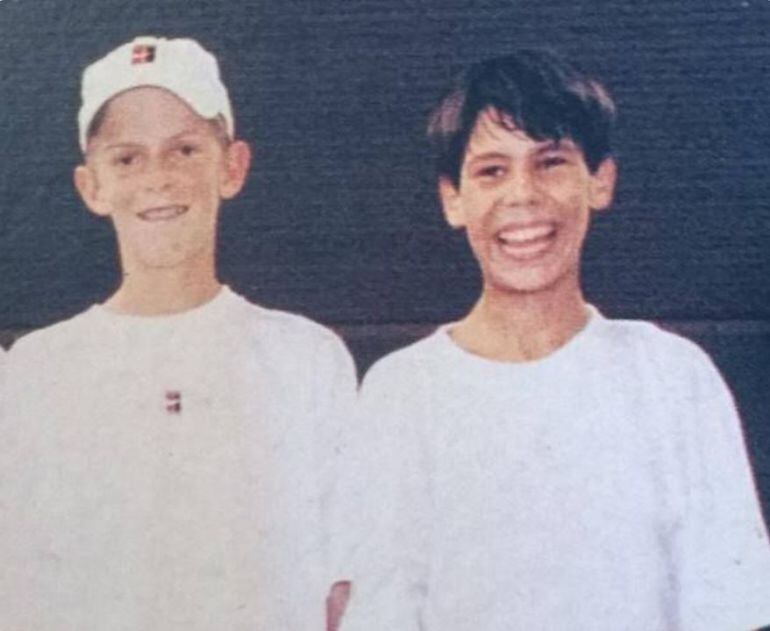 Nadal y Anderson a los doce años.