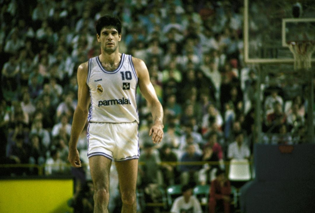 Fernando Martín en su etapa en el Real Madrid.