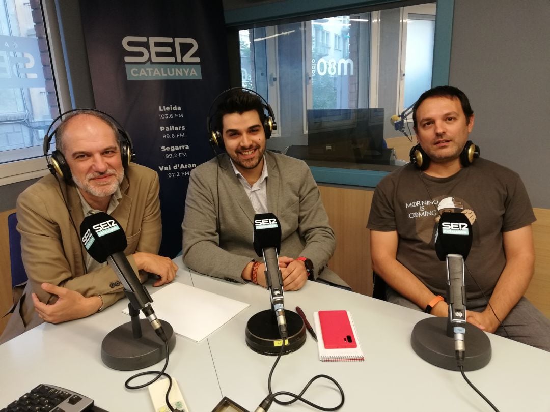 D&#039;esquerra a dreta: el director de Fira de Lleida; el gerent de Invelon Technologies i el cap de Desenvolupament de Negoci de Lleidanet.