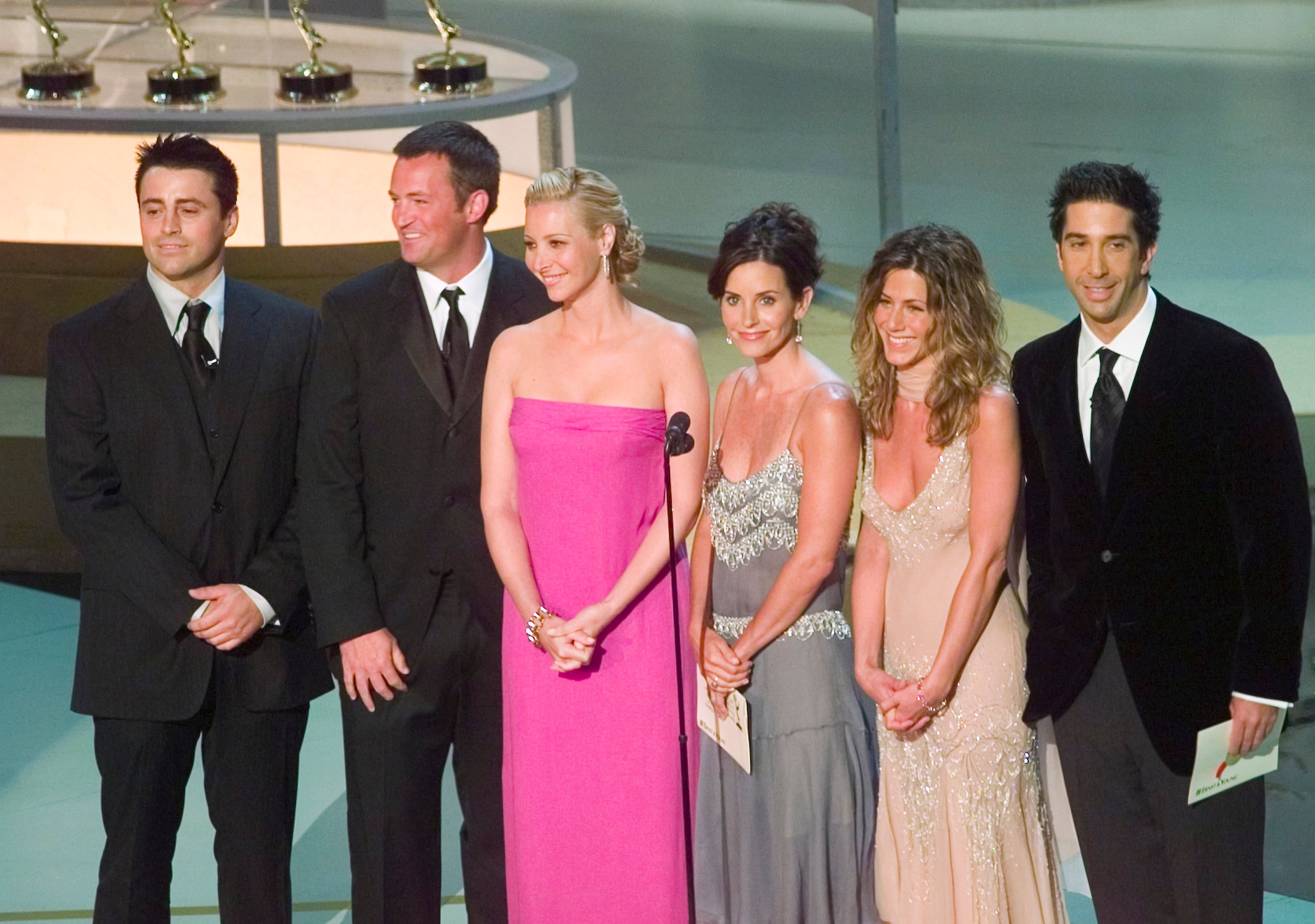 El elenco de Friends en los Premios Emmy.