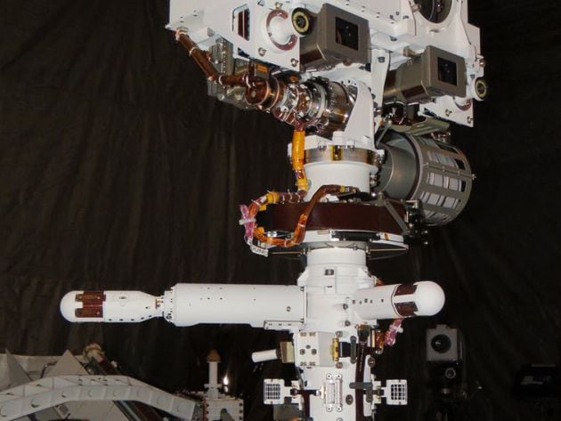 El Mars Environmental Dynamics Analyzer (MEDA) recoge mediciones atmosféricas que proporcionarán un informe meteorológico periódico desde el cráter Jezero de Marte.