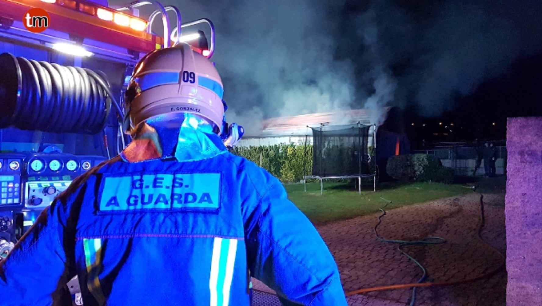 Bomberos del GES A Guarda en imagen de archivo