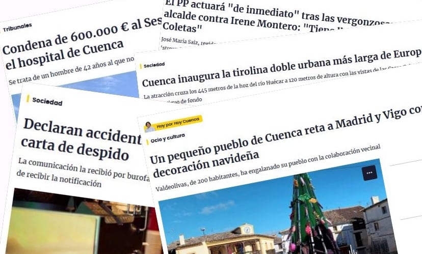 Algunos de los contenidos más vistos del año en la web de SER Cuenca