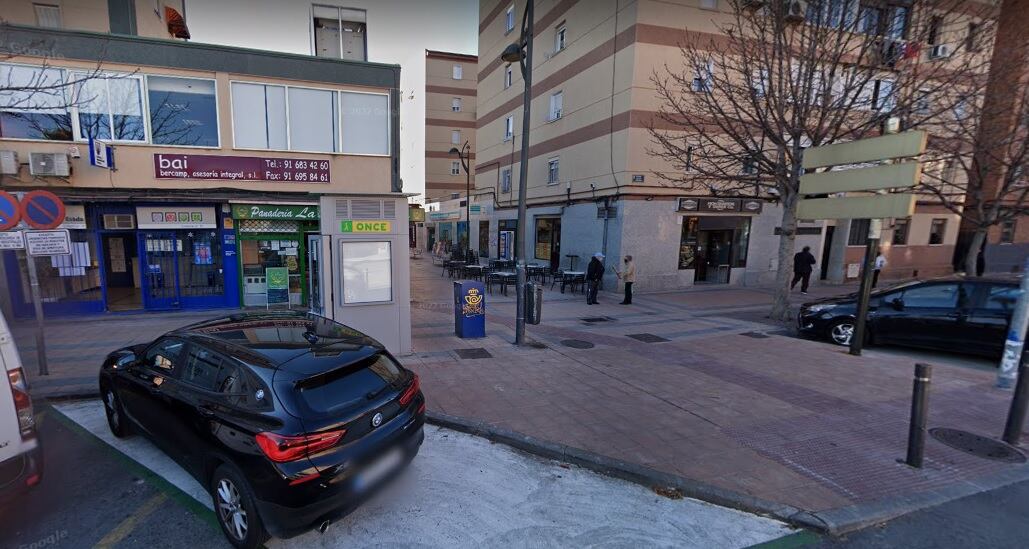 El quiosco de la ONCE en la avenida de las Ciudades de Getafe