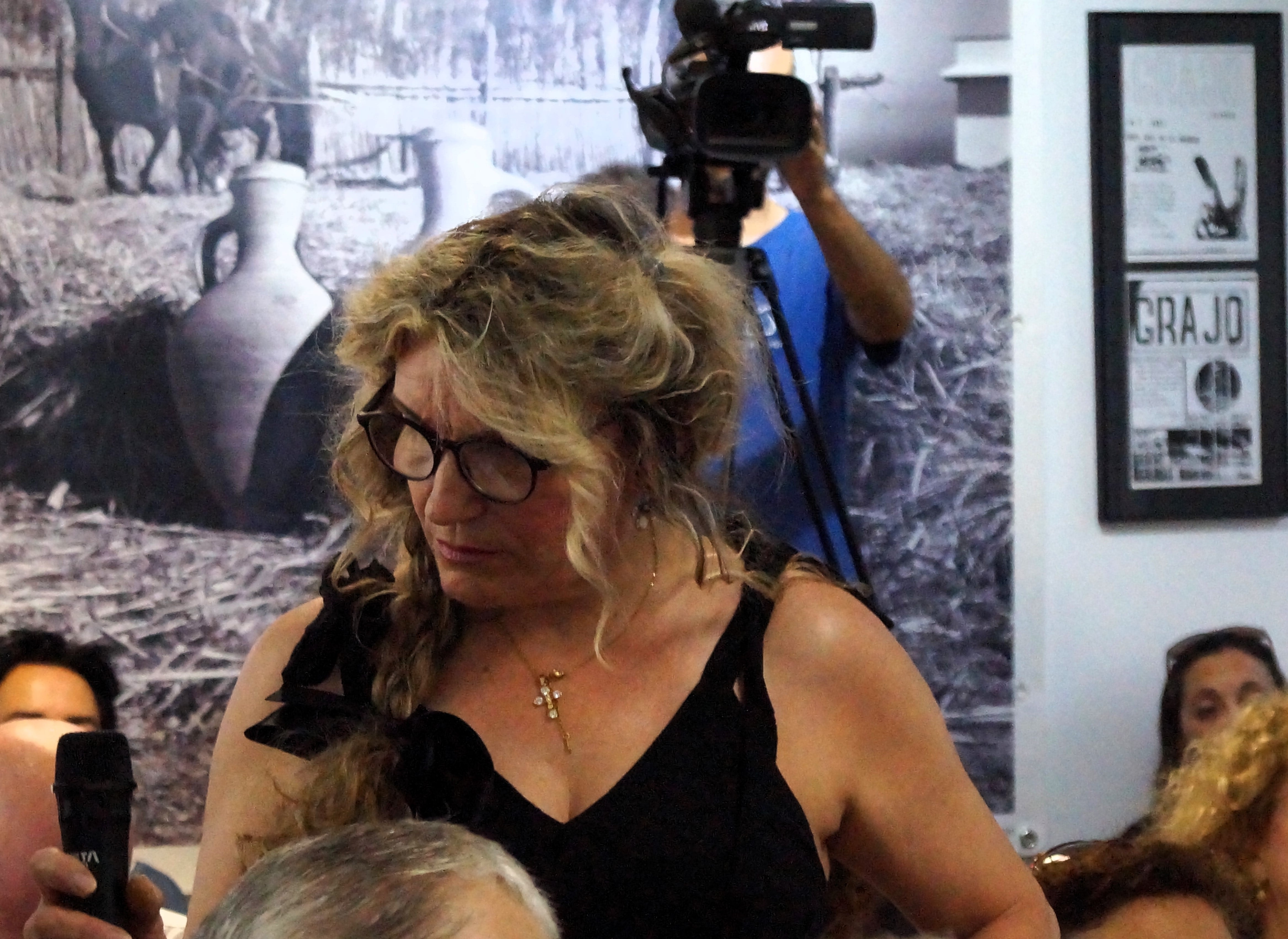 Momento de la lectura de Juani Díaz