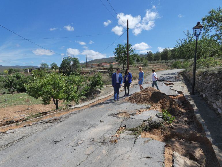 Elche de la Sierra tras las lluvias, donde se llegó a los 150 litros por metro cuadrado