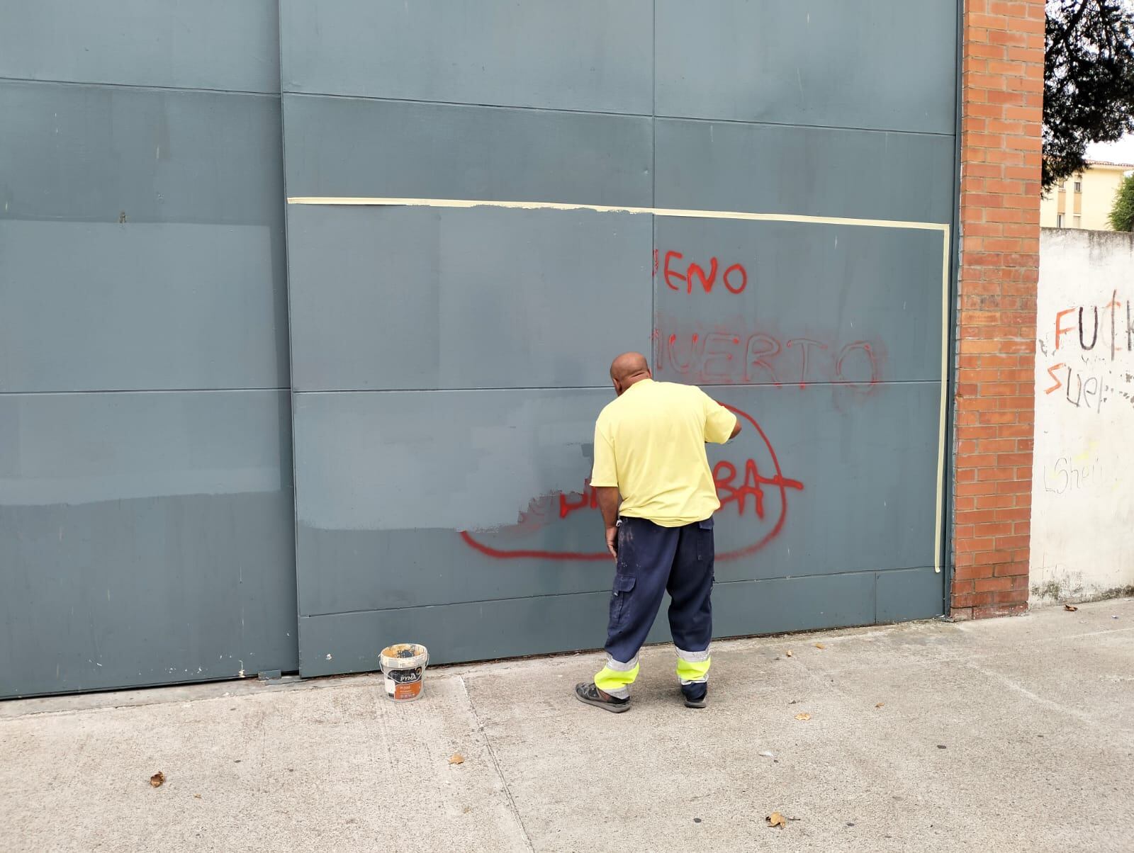 Limpieza de grafitis en Huesca