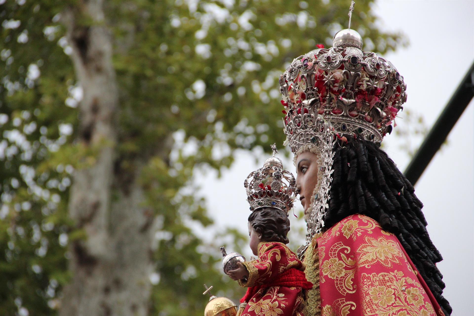 Virgen de la Fuensanta en su llegada a Murcia