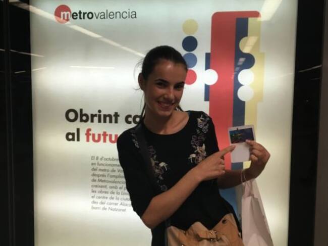 Ionela, segunda usuaria que ha realizado más cancelaciones en metro Valencia con la tarjeta Tuin joven este año