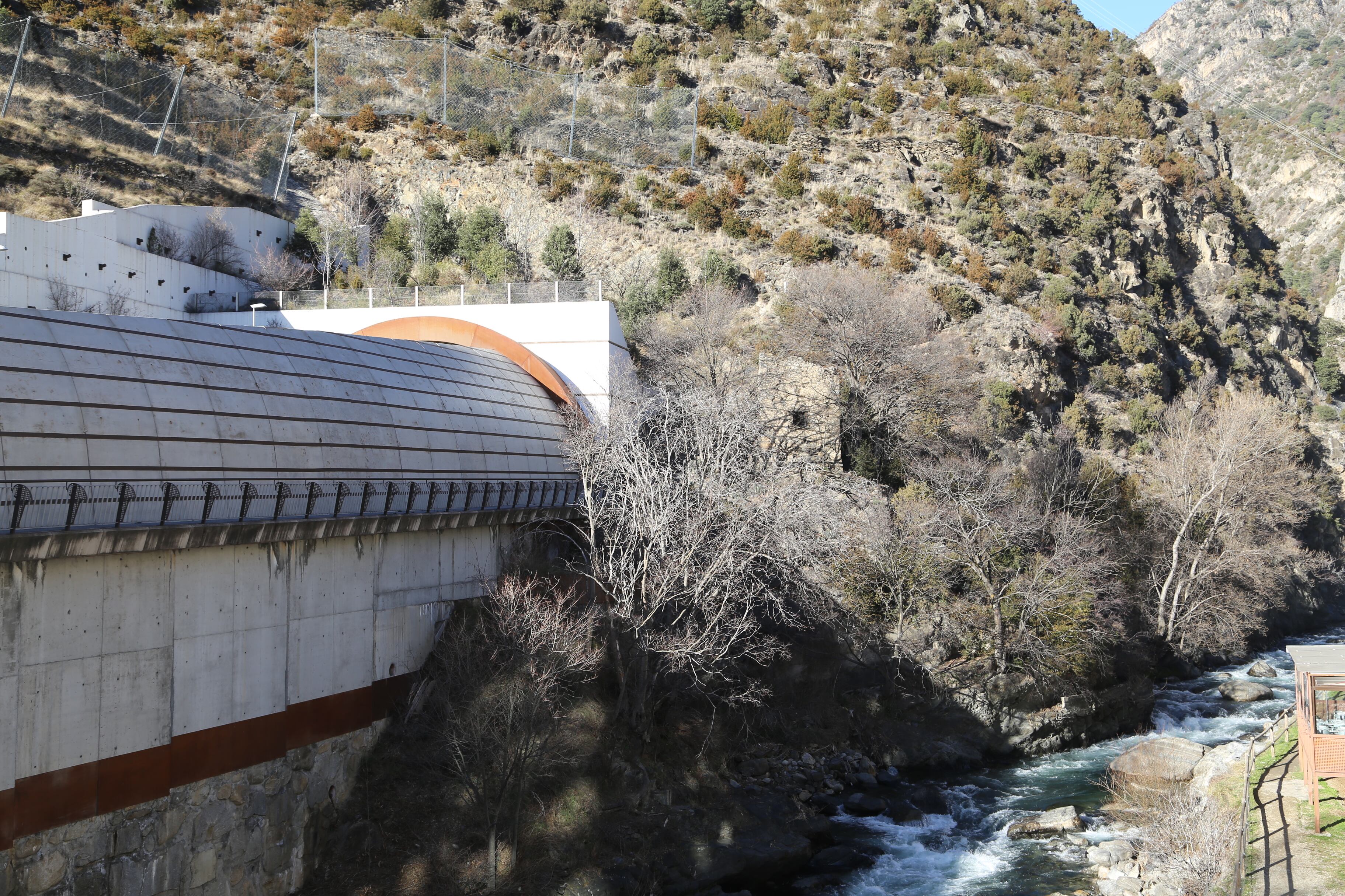 El colomer de Rocafort al fons.