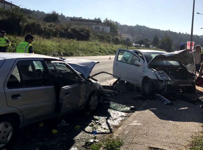 Accidente de tráfico en Noia